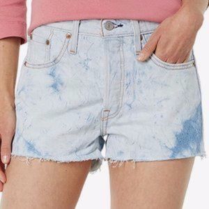 Levi's 501 Scribble Down Acid Wash Shorts